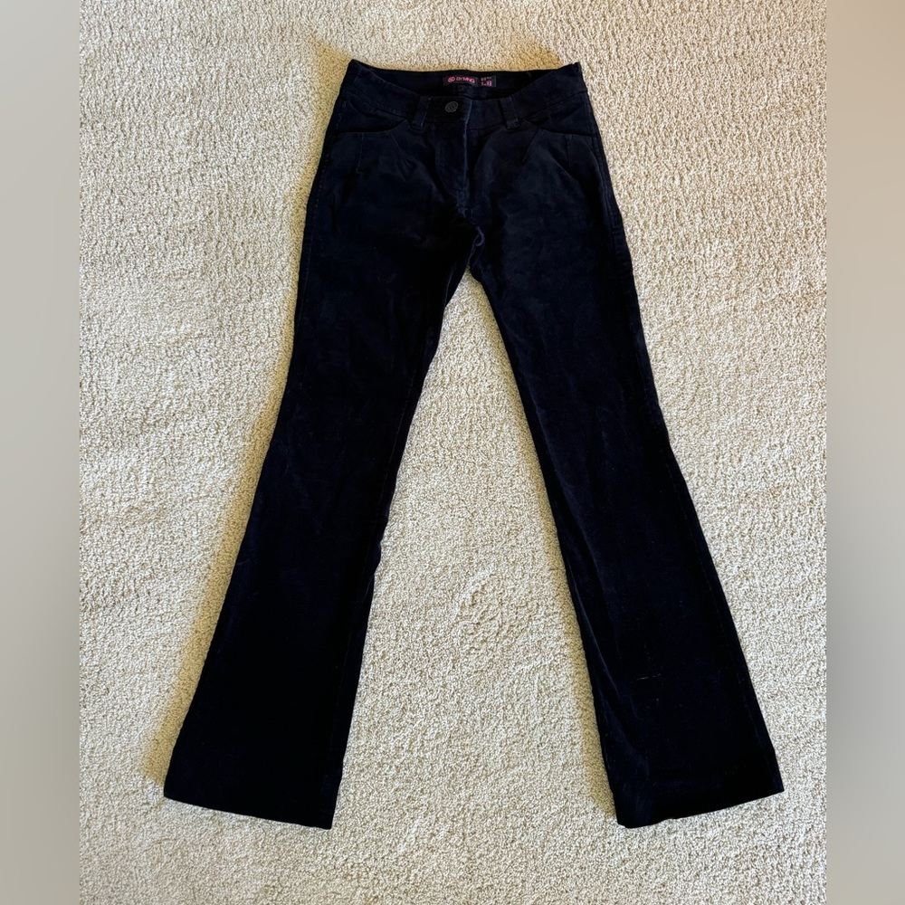 mango velvet trousers in size 2